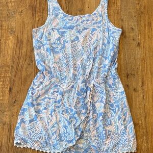 Lilly Pulitzer Pastel Blue and Pink Kids jumper skort